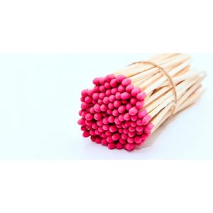 REHGL&Uuml;CK Schwarzwald, Environ 100 allumettes color&eacute;es de 10 cm de long, convient &eacute;galement comme recharge pour nos bouteilles d&eacute;coratives &eacute;l&eacute;gantes (couleur de la t&ecirc;te d'allumette : rouge cerise) (REHGL&Uuml;CK, neuf)