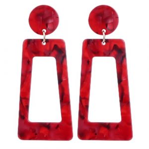 Femmes Argent Boucles D'Oreilles, Boucles D'Oreilles En Acrylique Léopard Boucles D'Oreilles Pour Femmes Grande Boucle D'Oreille Géométrique Longue Pendante Bijoux Brincos Cadeaux D'Anniversaire (feixixianyunxianjiexinxikejiyouxiangongsi, neuf)