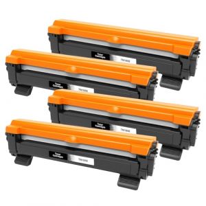 Veson Toner TN1050 compatible avec Brother TN-1050 TN1050 pour Brother MFC-1910W DCP-1612W DCP-1610W DCP-1510 MFC-1810 HL-1110 HL-1210W DCP-1512 HL-1212W HL-1112 (4 noirs) (Evelyy, neuf)