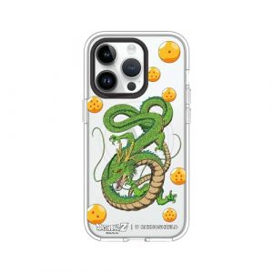 RhinoShield Coque Clear Compatible avec Magsafe pour [iPhone 14 Pro] | Force magn&eacute;tique sup&eacute;rieure, Haute Transparence et r&eacute;siste au jaunissement. - [Dragon Ball Z/Shenron & The 7 Dragon Balls] (RHINOSHIELD - Evolutive Labs, neuf)