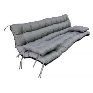 Nana Shop Coussin imperméable pour balançoire de Jardin de 180 cm, Coussin pour balancelle, Coussin de Jardin, Coussin de Banc (Gris) (Nana Shop Premium, neuf)