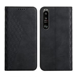 KOUYI Coque pour Sony Xperia 1 III, Premium Flip Housse &Eacute;tui Protection Rabat Clapet Portefeuille Phone Cover Magn&eacute;tique [Porte Cartes] Antichoc B&eacute;quille Cover (Noir) (Kouyi EU Store, neuf)