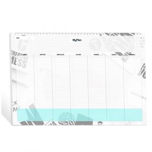 Planning hebdomadaire de table 2025 a3 &ndash; Planner hebdomadaire de table 2025 43 x 30 cm &ndash; Calendrier perp&eacute;tuel/budget planificateur italien (Intuizione s.n.c., neuf)