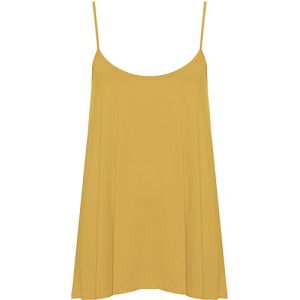WearAll - Grande Taille Swing débardeur Top à lanières - Moutarde - 44-46 (WearAll, neuf)