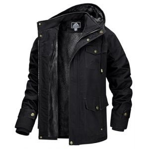 MAGCOMSEN Veste bomber d'hiver en polaire pour homme style militaire, coupe-vent avec capuche (MAGCOMSEN SHOP, neuf)