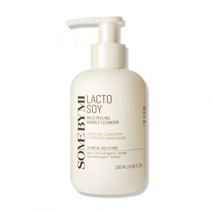 Lactosoja Nettoyant à bulles doux 180 ml Coréen Nettoyant quotidien pour le visage pour enlever les points noirs, soin de la structure de la peau, nettoyage en profondeur du sébum et (Salontotal, neuf)