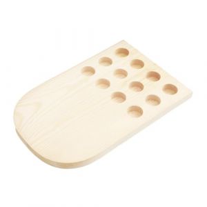 Homoyoyo Organisateur pour Bouteilles Huiles Essentielles Bois Naturel Support Multi Compartiments Emplacements Casier Rangement sans Assemblage Surface pour et Collection (S Wisdom HF, neuf)
