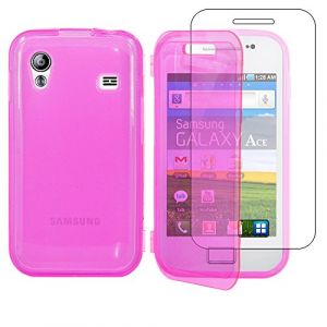 ebestStar - Coque Compatible avec Samsung Ace Galaxy S5839i, S5830, S5830i Etui Housse Silicone Gel Portefeuille, Rose [Appareil: 112.4 x 59.9 x 11.5mm, 3.5''] (ebestPro-fr, neuf)