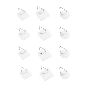 KGDUYC Crochet Adhesif Mural - 12 PCS Accroche Tableau Adhesif Invisibles, Attache Murale sans Percer, Fixation Cadre sans Percer pour Photos Tableaux Art (Qertyias OÜ, neuf)