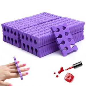 Séparateurs d'orteil pédicure, 100pcs espaceurs d'orteil mousse à l'éponge doux pour pédicures, séparateurs de doigts réutilisables pour vernis à ongles. (Xoulovepe, neuf)