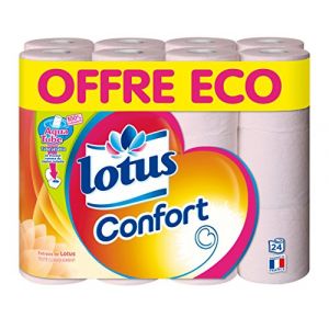 Lotus Confort 24 Rouleaux de Papier Hygi&eacute;nique Aquatube Offre Economique (B.L.K, neuf)