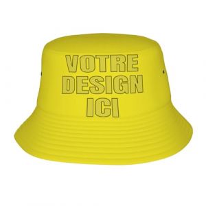 MOSGDBV Bob personnalis&eacute; Chapeau bob Personnalisable Homme Femme &ndash; Ajoutez Un Design Dr&ocirc;le Chapeau de Peche &ndash; Id&eacute;e Cadeau Parfaite pour Vacances et Ext&eacute;rieur (l&uuml;simaoyi, neuf)