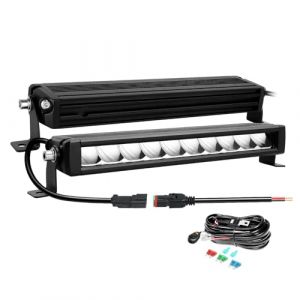 Willpower Barre LED 12'' 30CM 30W Rampe LED Rang&eacute;e Unique 12V 24V IP67 Bar Feux Antibrouillard Barres Lumineuse pour 4x4 Voiture Camion Tracteur Quad Bateau, con Faisceau Kit, 6000K (gzyizai, neuf)