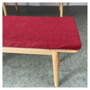 Coussin Banquette Exterieur/Interieur 120x50/100x40/90x50, Coussin pour Banc de Jardin Antidérapant 1/2/3 Places, Amovible et Lavable, pour Balancelle, Chaise de Salle à Manger(Burgundy,100x40cm/39x16 (MIUGOODEL, neuf)