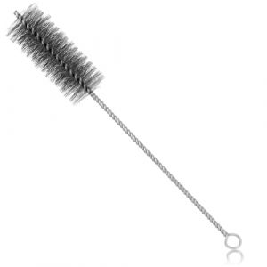Annlpoy Brosse pour Tuyau de poêle Ø 40 mm pour Coins Difficiles, Nettoyeur de cheminée Universel, Balai en Fil d'acier, Longueur Totale 30 cm, pour poêle à Bois, poêle à pellets et poêle à Bois (YuChuJi, neuf)