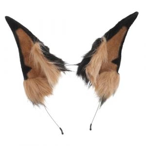 WRITWAA Serre-t&ecirc;te Oreilles de Chien Peluche pour Adulte Oreilles de Cosplay Bandeau pour D&eacute;guisement D&eacute;coration de F&ecirc;te (Saieli, neuf)