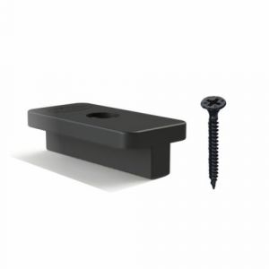Valdern Lot de 100 clips de terrasse en plastique composite avec vis | Attaches cachées | Clips en T WPC | Fixations multipack (VALDERNLIMITED, neuf)