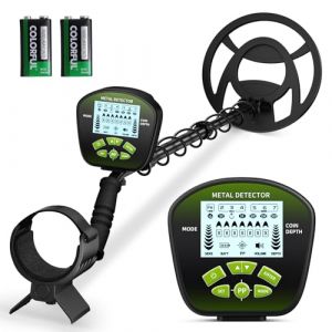D&eacute;tecteur de m&eacute;taux, Tige r&eacute;glable,D&eacute;tecteur de m&eacute;taux avec Bobine de Recherche &eacute;tanche, Longueur, sensibilit&eacute; et Son r&eacute;glables, l&eacute;ger pour Adultes et Enfants, Tous Les Modes m&eacute;tal/Disc/PP, &eacute;cran LCD (BEANS PEAK Limited, neuf)