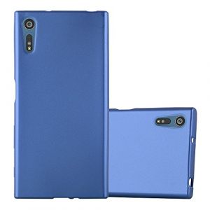 cadorabo Coque pour Sony Xperia XZ/XZs en Metallic Bleu - Housse Protection Souple en Silicone TPU avec Anti-Choc et Anti-Rayures - Ultra Slim Fin Gel Case Cover Bumper (cadorabo-shop, neuf)