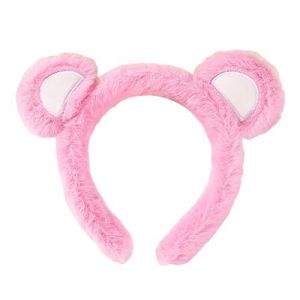 Bandeau avec oreilles d'ours pour Thanksgiving, Halloween, No&euml;l, cosplay, rose (kilnbright, neuf)