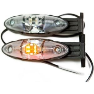 Web Truck 2 x LED feu de gabarit feu de position suspendu 12-24V, 3 couleurs : blanc, rouge, orange pour camions, remorques, caravanes, etc. (WEB TRUCK, neuf)