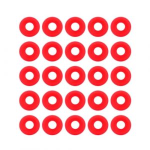 Lybunair 25 Pièces Joints en Silicone Rouge de Qualité Supérieure, Sceau de Co-sceau de Caoutchouc, Remplacement de Joint de Bouteille D'eau pour Brassage à Domicile (Jiemaitte, neuf)