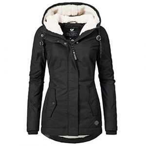 Manteau Femme Hiver Doudoune Rouge Noir Capuche Blouson Veste Chaude Longue Manteaux Et Blousons Noire Imperm&eacute;able Chaud avec Parka Grand Froid Imperm&eacute;ables Moumoute Cintr&eacute;e Impermeable Grande Taille (Jibian, neuf)