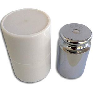 G & g/0,01 g - 500 g/m2, fer, m&eacute;tal avec &eacute;tui de protection, pour balance digitale de pesage : 500 g (GandG, neuf)