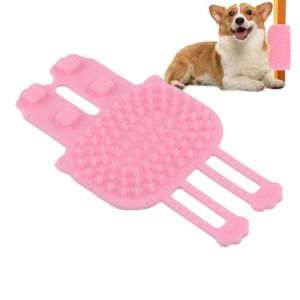 Brosse de massage d'angle pour chat, griffoir d'angle pour chat - Peigne à gratter d'angle mural,Jouet interactif pour chat à sangle réglable en silicone souple pour chiens et chiots (zuidop, neuf)
