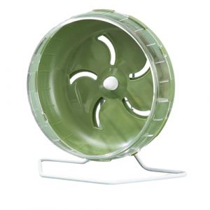 Roue pour Hamster Silencieuse, Roue d'exercice pour Hamster, Roue d'exercice pour Hamster, Roue de Course silencieuse pour Hamster, Gerbilles, Souris et Autres Petits Animaux, Vert (Huayeex, neuf)