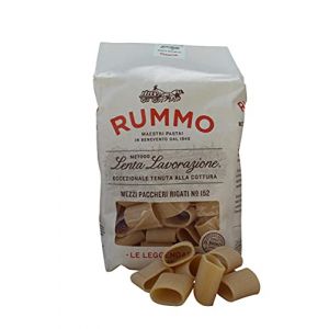 Rummo Mezzi Paccheri Rigati Gr. 500 [12 paquets] (Qooking - The Italian Taste, neuf)