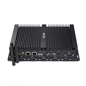 HISTTON PC Fanless Mini PC Industriel Core i5-4200U, 8GB RAM 128GB SSD, Micro PC, Dual LAN, BT, Mini Ordinateur de Bureau with HDMI/VGA Port, 6 RS232 COM, Support Windows 10 Pro/Linux (HISTTON Mini PC, neuf)