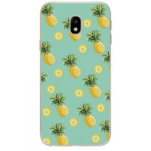 NOVAGO Compatible avec Samsung Galaxy J3 2017 J330 Coque Souple Anti Choc avec Impression (Ananas) (NOVAGO-Vendeur PRO fran&ccedil;ais, neuf)