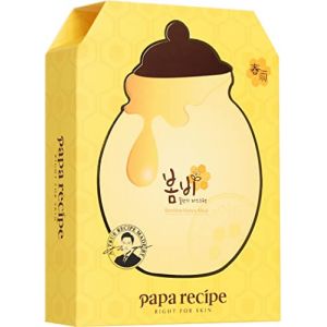 PAPA RECIPE bombee miel masque feuille 10 feuilles, soins de la peau cor&eacute;enne, le masque de feuille de soins de la peau du visage, hydratant profond pour la peau s&egrave;che (HCGlobal, neuf)