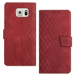 Radoo Coque pour Samsung Galaxy S6 Edge Coque,Etui Protection Housse Premium en Cuir PU,Pochette Fermeture Magn&eacute;tique,Flip Case Compatible avec Samsung Galaxy S6 Edge(Rouge) (LiLuLa Store, neuf)