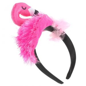 WOFASHPURET Bandeau Flamant Rose et Confortable Accessoire Cosplay pour Filles Bandeau Cheveux Rose Adorable pour F&ecirc;tes et Festivals (Leiyun, neuf)