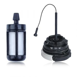 Haishine Bouchon d'Essence Bouchons pour R&eacute;servoir &agrave; Huile Carburant Tron&ccedil;onneuse pour STIHL MS171 MS181 MS200 MS210 MS200T MS211 MS192 MS192T MS230 MS240 MS250 MS260 MS340 MS360 + MS180 Filter (Haishine store, neuf)