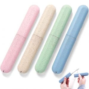 Yueser &Eacute;tui &agrave; Brosse &agrave; Dents, 4 Pcs &Eacute;tui de Brosse &agrave; Dents Portable Bo&icirc;te de Brosse &agrave; Dents de Voyage Etui Brosse a Dent Voyage Brosse a Dent &Eacute;tui Bo&icirc;te &agrave; Brosse &agrave; Dents pour Voyage Camping &Eacute;cole (Yueser, neuf)