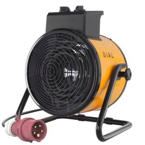 SIAL Industriel Radiateur &eacute;lectrique - 5000W Chauffage Soufflant - Pour Chantier, Atelier Ou Garage (Jaune) (SIAL, neuf)