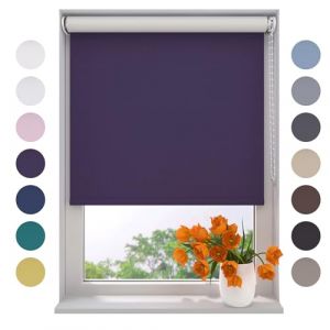 Radeco® Store Enrouleur Occultant Violet - 120 x 190 cm (LxH), Tailles de 40 à 240 de Largeur, sans perçage Possible, Store occultant, Stores enrouleurs, Stores intérieurs (WINDOW-DECORATIONCOM, neuf)