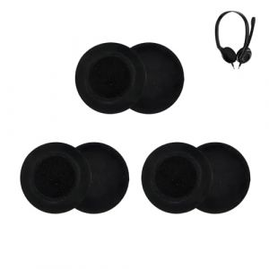 Nevoluxer 3 Paire Rechange Coussinets en Mousse pour Casque Audio, Oreillettes en Mousse Douce Compatible pour Sennheiser PC 2/PC 3/PC 5/PC 7 USB/PC 8 USB, Pads pour Earbuds Sennheiser (Nuorexi, neuf)