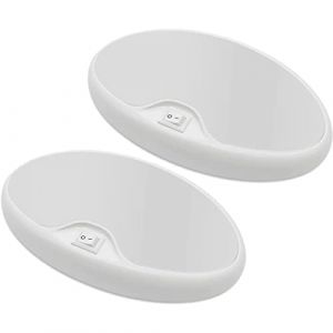 Dream Lighting Plafonnier LED 12v &Eacute;clairage pour Camping-car Voiture Camion V&eacute;hicule 3500K IP44 Paquet de 2 (autopartsandaccessories, neuf)