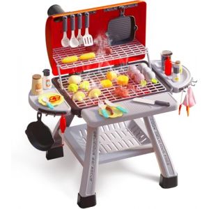 CUTE STONE Jouet de Barbecue pour Enfants, Ensemble de Jouets de Cuisine, Ensemble de Jeu de Barbecue à fumée réaliste avec Accessoires de Cuisine (Funny fly EUR, neuf)
