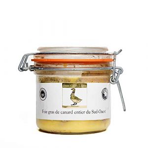 FOIE GRAS ARTISANAL DE CANARD ENTIER MI-CUIT &ndash; Fran&ccedil;ais 100% - Bocal en Verre - Verrine 320gr (FOIE GRAS LUXE PARIS, neuf)