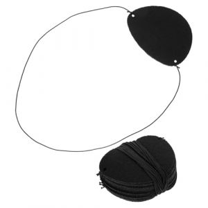 PERSELOSO 14 Pièces patch d'impression pirate ride cache-oeil de fête des enfant fosse yeux écarquillés Cache-œil unique cache-oeil de pirate cache-œil crâne écusson pirate Black (FORESTIN, neuf)