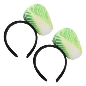 LOORGVEL 2pi&egrave;ces -t&ecirc;te Peluche R&eacute;aliste De Chou Chinois Lot De Accessoire De D&eacute;guisement Confortable Et Doux Pour F&ecirc;tes Halloween Et Cosplay (YANJHG, neuf)