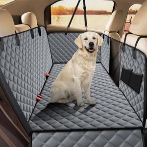 WUDIJING Protection Voiture Chien Siege Arriere pour Ford Ranger T9 2023 2024, Animal de Compagnie Housse de Siège D'auto Protection Banquette D'arrière,Grey (DATONGSHIYUNGANGQUMOJINGBAIHUODIANGERENDUZI, neuf)