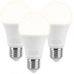3 ampoules LED E27 High Power 15 W - Blanc chaud [Luminea] (Pearl Diffusion, neuf)