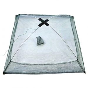 Générique Filet De Pêche Pliant | 60x60cm Piège À Appâts Pliable Cage Rechange Carrelet Bourriche Poisson Crevette Homard, Outil De Pêche en Plein Air De Cage De Homard De Filet De Pêche Pliant (wulea, neuf)