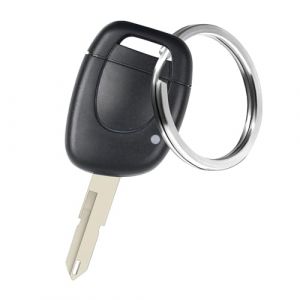 Kesiku 1 Pi&egrave;ces Boitier Cl&eacute; pour Renault Twingo Kangoo Clio Master Espace Laguna T&eacute;l&eacute;commande, Coque Cl&eacute; Twingo 1, Clef Kangoo - avec Porte-cl&eacute; (kesiku, neuf)